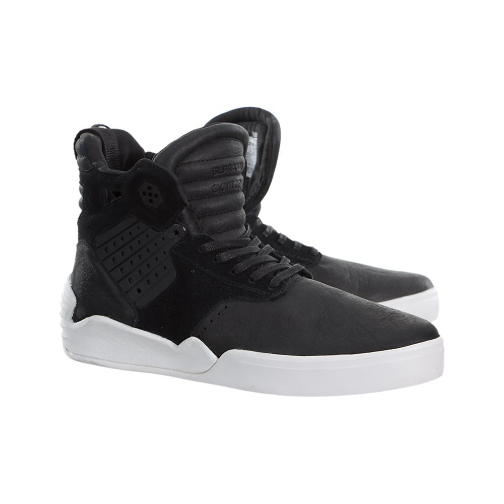 Baskets Montantes Supra SkyTop IV Noir Black/White Homme | IEK-14692605